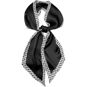 Head Scarf Purse Handle Neck Satin Hair Scarfs For Bag Lightweight Silky Long Thin Women's Fashion Scarves 59 * 5.9" in Saudi Arabia