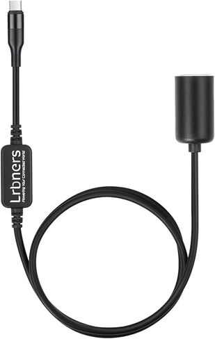 3.3FT USB C Male to 12V Car Cigarette Lighter Socket Female Converter Cable - Car Power Outlet Converter for USB-C Devices in Kuwait