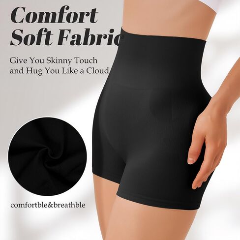Seamless Shaping Boyshorts Panties Tummy Control Shorts Leggings for Women Shapewear Stomach High Waisted Body Shaper in Kuwait