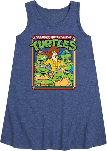 HYBRID APPAREL - Teenage Mutant Ninja Turtles - Retro Group April - Toddler & Youth Girls A-line Dress in Saudi Arabia