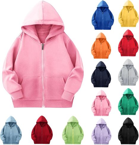 Cute Hoodies for Teen Girls Zip Up Oversized Hooded Sweatshirts Trendy Long Sleeve Y2k Tween Girl Clothes Jacket Outfits in Saudi Arabia