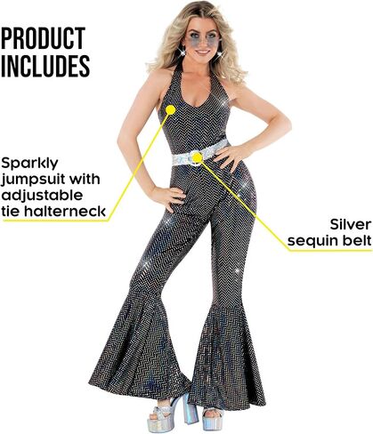 Morph Disco Costume Womens 70s, Disco Outfit Woman, 70's Costumes, Halloween Costumes For Women Adult in Saudi Arabia