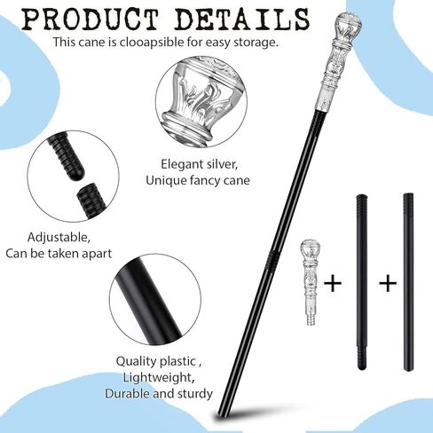 10 Pcs Halloween Women Costume Include Orange and Blue Top Hat,Bow Ties,Gloves Socks and Canes for Movie Character Cosplay in Kuwait