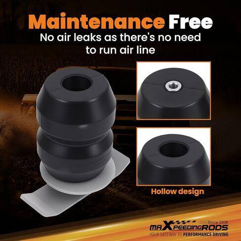 maXpeedingrods Suspension Enhancement Rear Kit, for Nissan Titan 4WD 2004-2024, Rubber Helper Spring Kit, Up to 6000 Lbs in Saudi Arabia