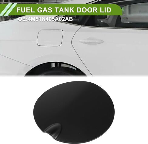 Fuel Tank Door Cap for Ford Focus 2007-2011 Fuel Filler Flap Cover Clip Type No.4M51N405A02AB White ABS in Kuwait