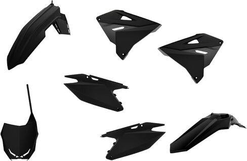 Polisport Motocross (MX) Restyling Kit for Suzuki RM 125/250 (2001-2008) Dirt Bike – OEM Quality, Durable, Flexible & Perfect Fit – Black in Saudi Arabia