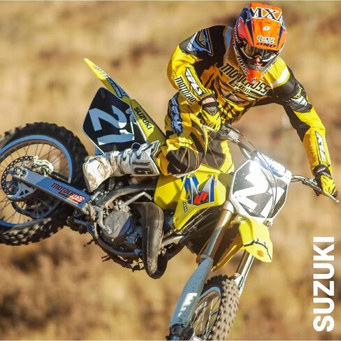 Polisport Motocross (MX) Restyling Kit for Suzuki RM 125/250 (2001-2008) Dirt Bike – OEM Quality, Durable, Flexible & Perfect Fit – Black in Saudi Arabia