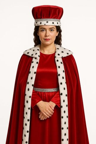 قبعة Nicky Bigs Novelties للبالغين من Royal King Queen Pageant Crown قابلة للطي قابلة للطي، زي الهالوين الرسمي للحفلات الراقصة مقاس متوسط in Kuwait