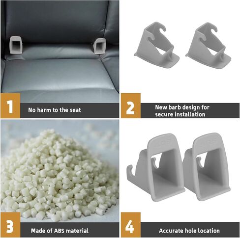 Car Child Seat Restraint Anchor Mounting Kit，Thicken Bracket Mount Base ISOFIX Latch Interface Mount Bracket,Connector 2.6 in for 2.8-4 in Cushions(Suitable for ORV/MPV/Single Cabins in Kuwait