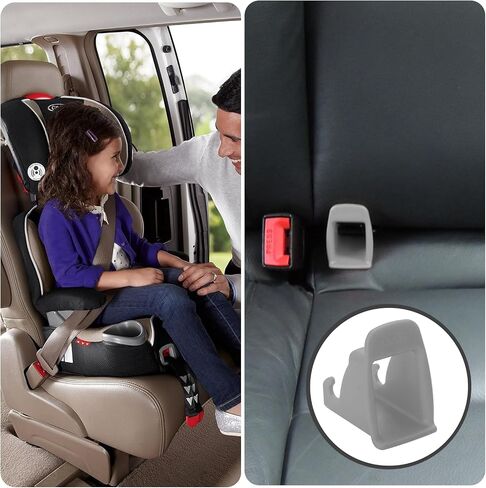 Car Child Seat Restraint Anchor Mounting Kit，Thicken Bracket Mount Base ISOFIX Latch Interface Mount Bracket,Connector 2.6 in for 2.8-4 in Cushions(Suitable for ORV/MPV/Single Cabins in Kuwait