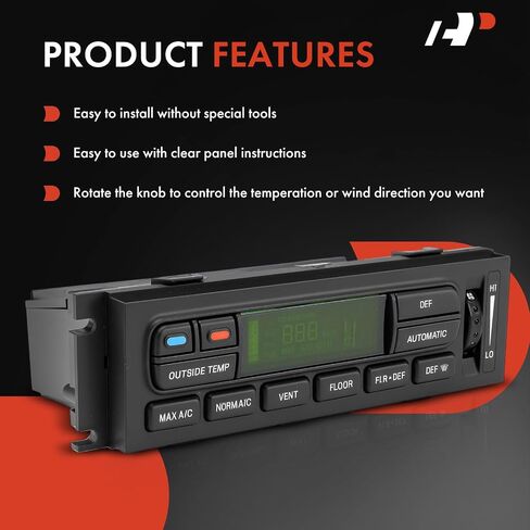A-Premium Heater Climate Control Panel Module Compatible with Mercury & Ford Vehicles - Grand Marquis 2003-2011, Marauder 2003-2004, Grand Marquis 2003-2004 - Without Rear Defrost in Saudi Arabia
