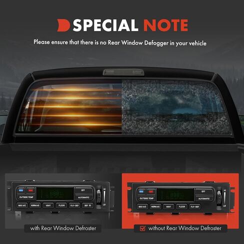 A-Premium Heater Climate Control Panel Module Compatible with Mercury & Ford Vehicles - Grand Marquis 2003-2011, Marauder 2003-2004, Grand Marquis 2003-2004 - Without Rear Defrost in Saudi Arabia