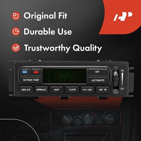 A-Premium Heater Climate Control Panel Module Compatible with Mercury & Ford Vehicles - Grand Marquis 2003-2011, Marauder 2003-2004, Grand Marquis 2003-2004 - Without Rear Defrost in Saudi Arabia