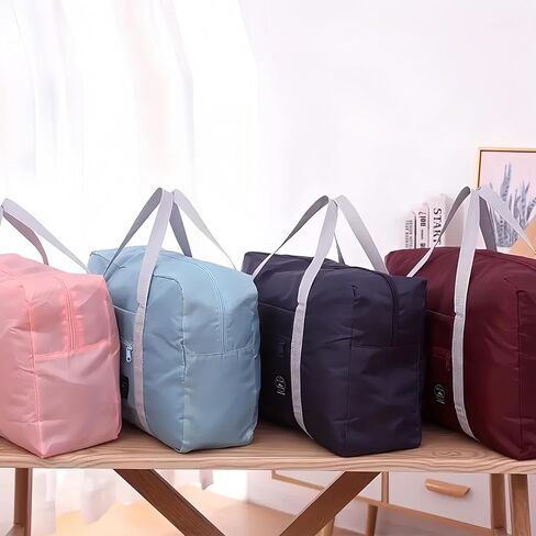 Travel Duffle Storage Bag, Portable Lightweight Large Capacity Luggage Shoulder Bag, Foldable Luggage Bag, Outdoor Supplies, Travel Supplies(Navy Blue) in Saudi Arabia