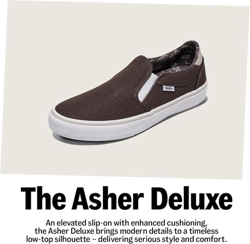 حذاء Asher Deluxe سهل الارتداء للرجال من Vans | أحذية رياضية مريحة للأزياء والمشي والارتداء اليومي in Kuwait