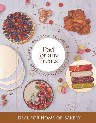 Premium Cake Boxes with Cake Boards Set - 12 Front-Loading Cake Boxes 10", 12 White/Gold Greaseproof Cake Boards 10 Inch – Sturdy Cardboard Cake Boxes, Thick Cake Boards – Window Cake Box Set in Saudi Arabia