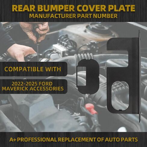 Dasbecan Rear Bumper Cover Plate Compatible with 2022-2025 Ford Maverick Accessories 4/7-Pin Connector Hitch (Not for Lobo) in Saudi Arabia