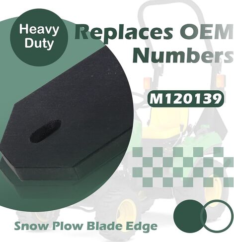 Qagea Heavy Duty Snow Plow Blade Edge Compatible with John Deere Sub-Compact Tractors Replaces M120139 (48 inch) in Saudi Arabia