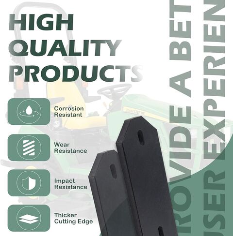 Qagea Heavy Duty Snow Plow Blade Edge Compatible with John Deere Sub-Compact Tractors Replaces M120139 (48 inch) in Saudi Arabia