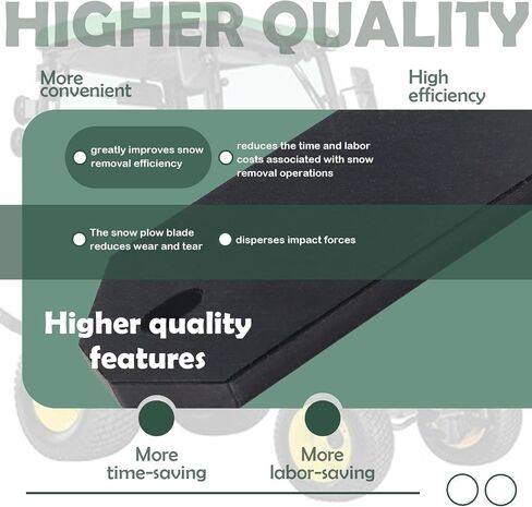 Qagea Heavy Duty Snow Plow Blade Edge Compatible with John Deere Sub-Compact Tractors Replaces M120139 (48 inch) in Saudi Arabia