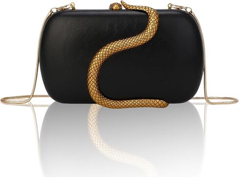 Clutch Purse for Women Evening Handbags Ladies Vintage Womens Crossbody Shoulder Bags PU Clutches with Detachable Chains in Kuwait