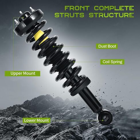 AUTOSAVER88 1-3" Front Shock Absorbers Compatible with 1997-2006 Wrangler TJ in Saudi Arabia