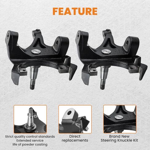 طقم خفض المغزل الأمامي 2 بوصة من maxpeedingrods لسيارة Chevy Silverado/GMC Sierra C1500 C2500 1988-1998، لسيارة Chevy Suburban C1500 C2500 1992-1999 مع دوارات 1.25 بوصة in Saudi Arabia