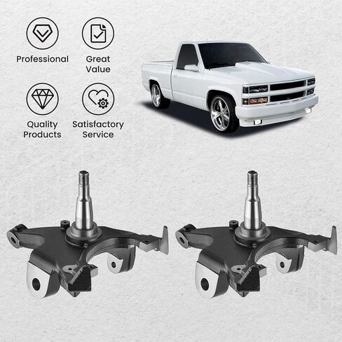 طقم خفض المغزل الأمامي 2 بوصة من maxpeedingrods لسيارة Chevy Silverado/GMC Sierra C1500 C2500 1988-1998، لسيارة Chevy Suburban C1500 C2500 1992-1999 مع دوارات 1.25 بوصة in Saudi Arabia