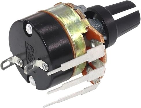 1 Sets Handle Length 20mm WH138 B1K B5K B10K B50K B100K B200K B500K Ohm Single Turn Potentiometer Variable Resistors(5K Ohm) in Saudi Arabia