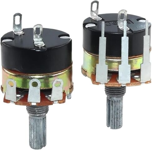 1 Sets Handle Length 20mm WH138 B1K B5K B10K B50K B100K B200K B500K Ohm Single Turn Potentiometer Variable Resistors(5K Ohm) in Saudi Arabia