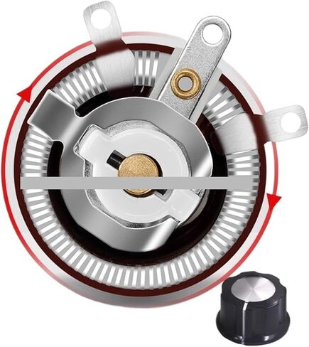 1pc BC1 high-power disk variable disc adjustable resistor sliding rheostat 25W 50W(25W,10ohm) in Saudi Arabia