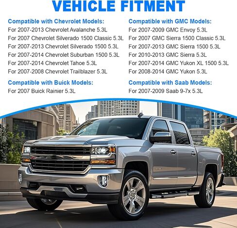 NON AFM DOD Disable Kit w/Camshaft, Lifters, Timing Chain, Head Gasket Set, Fit for 2007-2013 Chevy Silverado 1500/Tahoe/Suburban, GMC Sierra/Yukon 5.3L V8 Engine, NON-VVT in Saudi Arabia