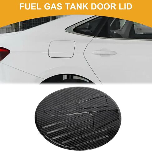 Fuel Tank Door Cap for Mazda CX-30 2020-2025 Fuel Filler Flap Cover Adhesive Type Carbon Fiber Black ABS Fuel Filler Door Gas Cap in Saudi Arabia