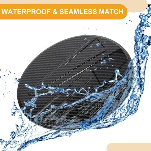 Fuel Tank Door Cap for Mazda CX-30 2020-2025 Fuel Filler Flap Cover Adhesive Type Carbon Fiber Black ABS Fuel Filler Door Gas Cap in Saudi Arabia