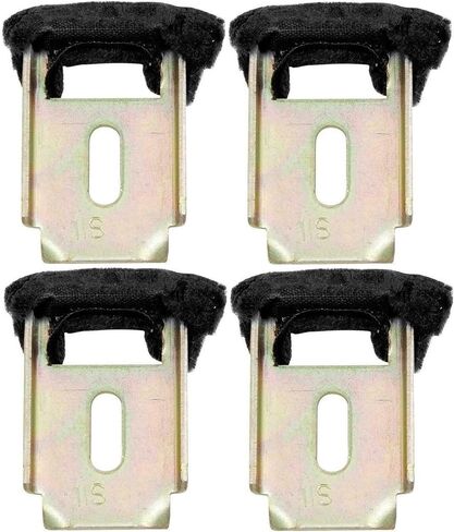 Door Window Felt Stabilizer Bracket Set of 4 for Chevy for Camaro IROC-Z 88-90 & RS 89-92 & Z28 91-92,for Pontiac for Firebird Base/Trans 88-92 & Formula/Trans GTA 89-92 in Saudi Arabia