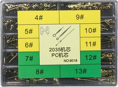 Replacement Black+Gold Assorted Watch Hands Watch Needles Repair Tool Kit for 2035 Movement Accessories in Saudi Arabia