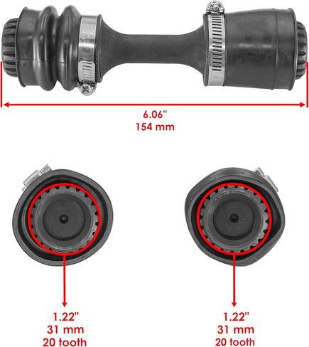 Caltric Front Differential Drive Shaft Compatible with Can Am 705400913 705401032 in Saudi Arabia