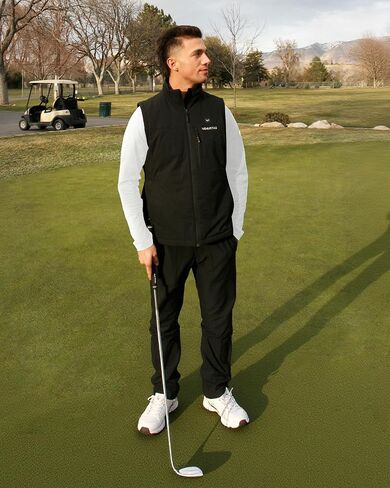 Venustas Softshell Heated Vest for Men, 10 Hrs Runtime, Electric Heating Golf Vest, lightweight windproof vest in Saudi Arabia