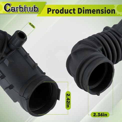 Carbhub 13721477839 خرطوم دخول هواء المحرك متوافق مع Mini Cooper 1.6L 2002-2008 مبيت مرشح الهواء إلى مبيت الخانق in Saudi Arabia