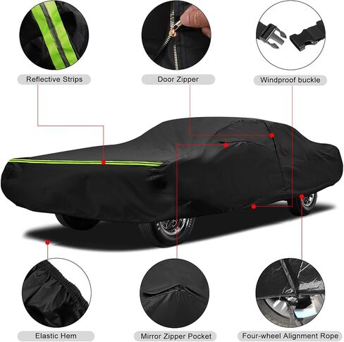 غطاء سيارة متوافق مع 1992-2011 ميركوري جراند ماركيز، مقاس مخصص 300D أكسفورد مع غطاء سيارة كامل من القطن لجميع الأحوال الجوية in Saudi Arabia