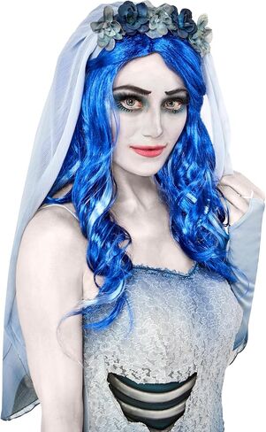 Rubies Corpse Bride: Emily Merrimack Wig for Adults, Women's No Size in Saudi Arabia