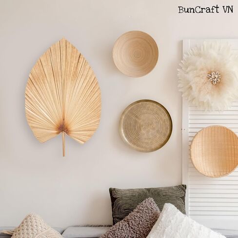 3Pcs 28" Large Natural Trimmed Palm Leaves Dried Palms Leaves Fans Boho Wedding Decor Kitchen Table Dried Flowers Pampas Grass Decoration Dried Pampas Grass Decor Leave Fan with Stem Tropical Palm in Saudi Arabia