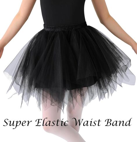 Women's Vintage Tulle Tutu Skirt 50s 80s Short Skirt Petticoat Ballet Bubble Costume for Cosplay Party in Saudi Arabia