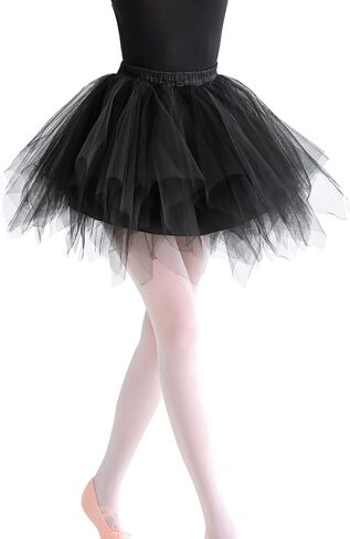 Women's Vintage Tulle Tutu Skirt 50s 80s Short Skirt Petticoat Ballet Bubble Costume for Cosplay Party in Saudi Arabia