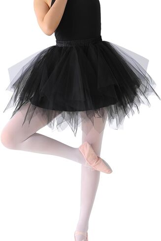 Women's Vintage Tulle Tutu Skirt 50s 80s Short Skirt Petticoat Ballet Bubble Costume for Cosplay Party in Saudi Arabia