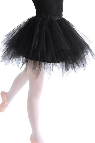Women's Vintage Tulle Tutu Skirt 50s 80s Short Skirt Petticoat Ballet Bubble Costume for Cosplay Party in Saudi Arabia