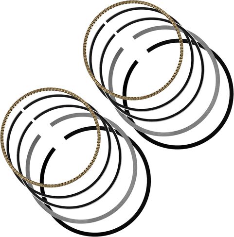 Caltric 2x Piston Ring Set Compatible with Yamaha V Star 650 XVS650 1998-2011 2013-2016 / 4VR-11603-00-00 in Saudi Arabia