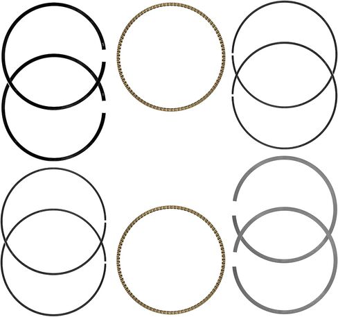Caltric 2x Piston Ring Set Compatible with Yamaha V Star 650 XVS650 1998-2011 2013-2016 / 4VR-11603-00-00 in Saudi Arabia