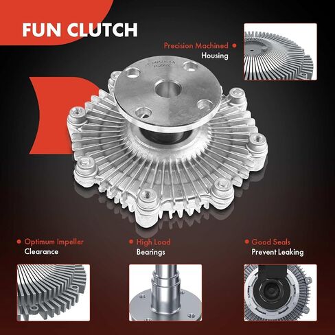 A-Premium Engine Cooling Fan Clutch Compatible with Isuzu Pickup 1986-1995, Amigo 1989-1994, Impulse, Rodeo, Trooper, L4 2.3L 2.6L, Petrol, Replace# 8944120300, 8944120330 in Saudi Arabia