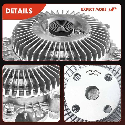 A-Premium Engine Cooling Fan Clutch Compatible with Isuzu Pickup 1986-1995, Amigo 1989-1994, Impulse, Rodeo, Trooper, L4 2.3L 2.6L, Petrol, Replace# 8944120300, 8944120330 in Saudi Arabia